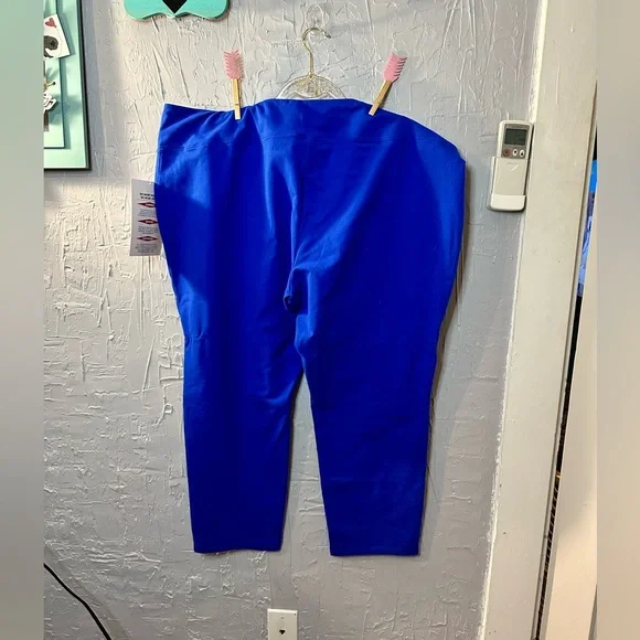 Plus size 3x petite women’s blue stretch pants NWT - Picture 5 of 5
